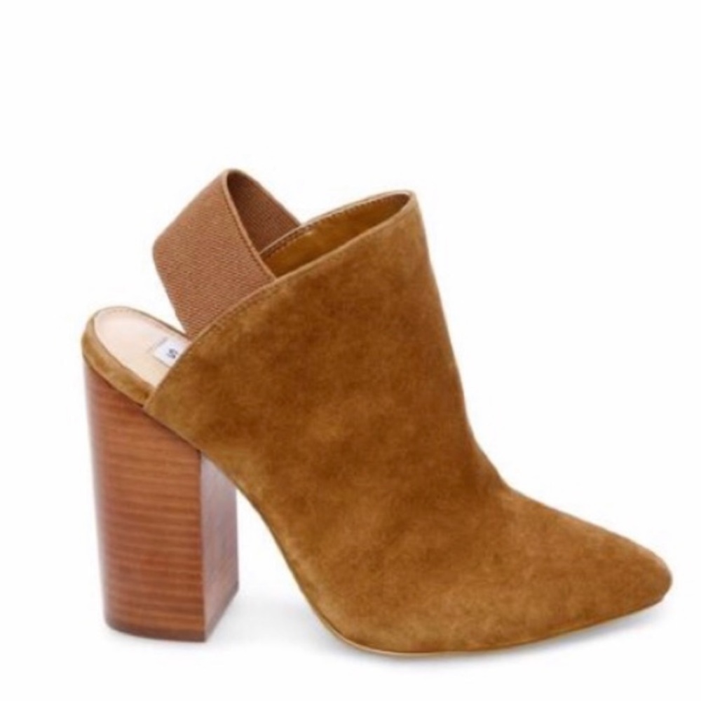 Nwb Steve Madden Logan chestnut suede booties 8